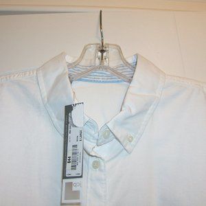 JCP Cotton Button Down Long Sleeve Shirt NWT